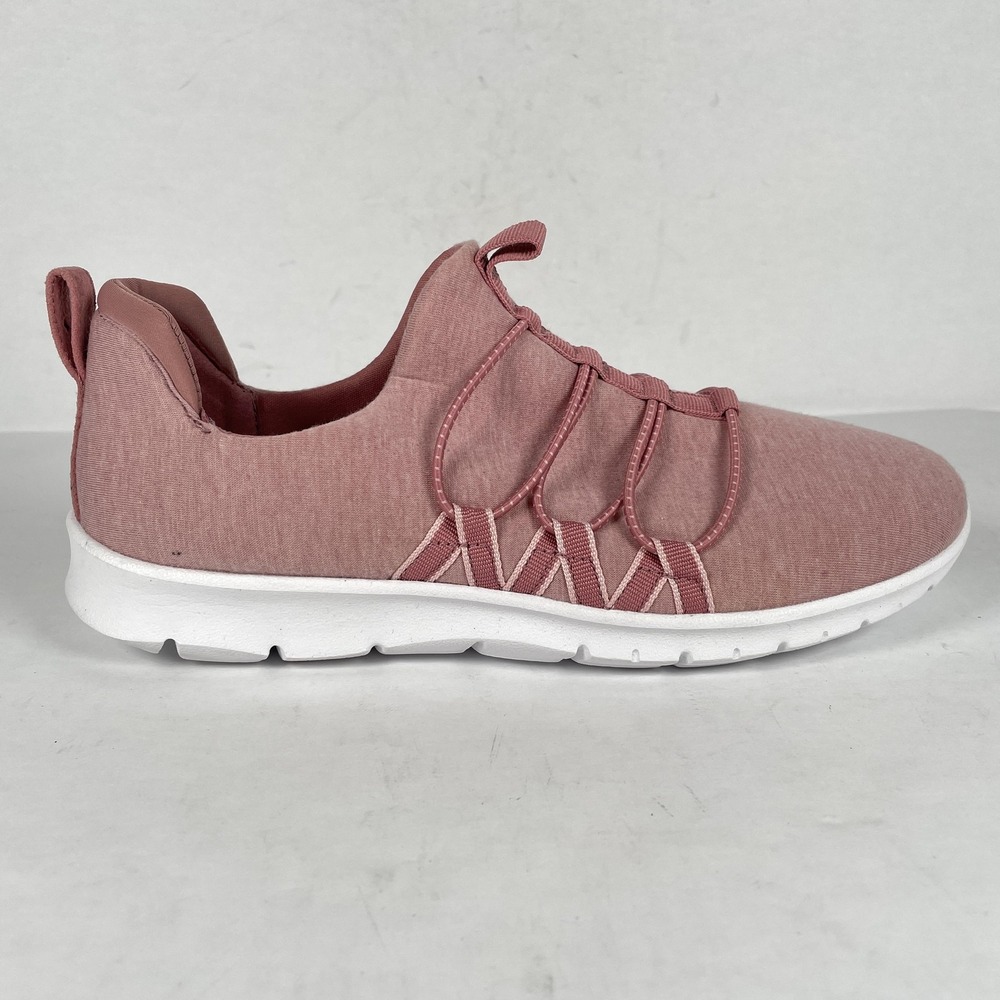 Clarks Step Allena Mae Shoes Womens Size 8.5 M Pink Slip On Comfort Sneakers